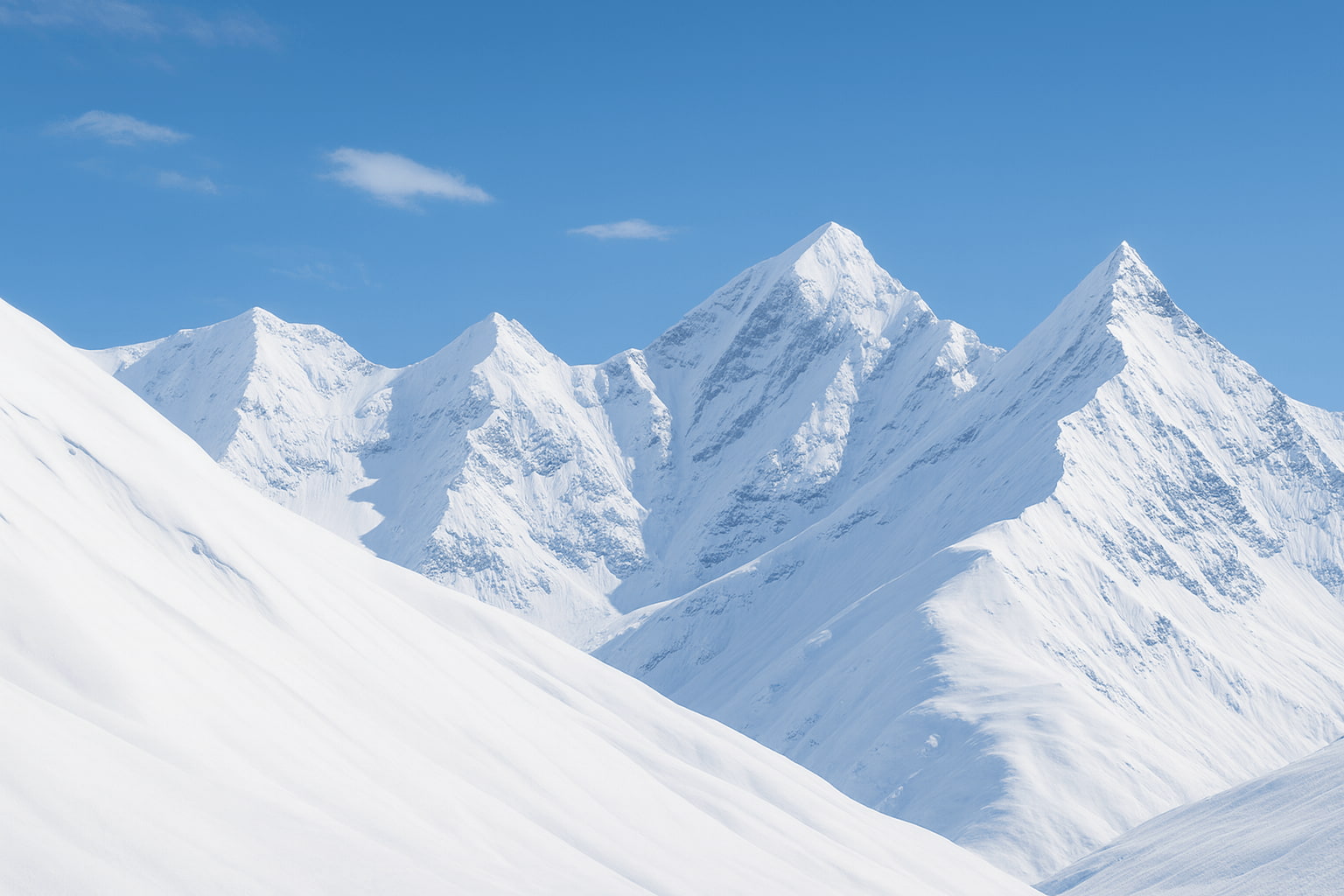 Snow-capped Menthosa Peak rising above the Indian Himalayas, a challenging high-altitude climbing expedition near Lahaul and Spiti, Himachal Pradesh, India