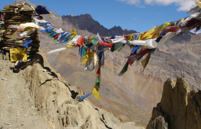 Tibetian flags in Ladakh